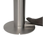 Edelstahl-rundes Rohr-Fuß-Pedal aktives Sanitiser-Zufuhr-Stand-Universaldesinfizierer-Pedal bearbeiteter Stand