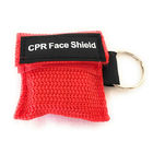 First Aid Rescue Disposable CPR Mask Keychain Bag With CPR Face Shield