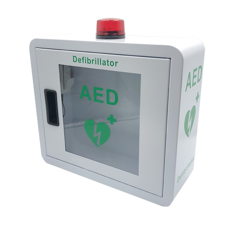 An der Wand befestigtes Defibrillator-Kabinett, kundengerechter Metall-AED-Montage-Kasten