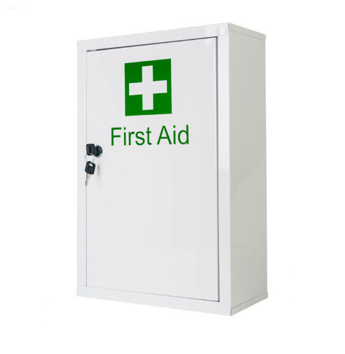 Steel Metal First Aid Cabinet , Lockable First Aid Box 460x300x140mm