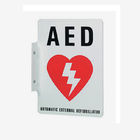 Markierte 2 Weise flaches AED-Wand-Zeichen, 90 Grad-Zeichen AED 254x177mm