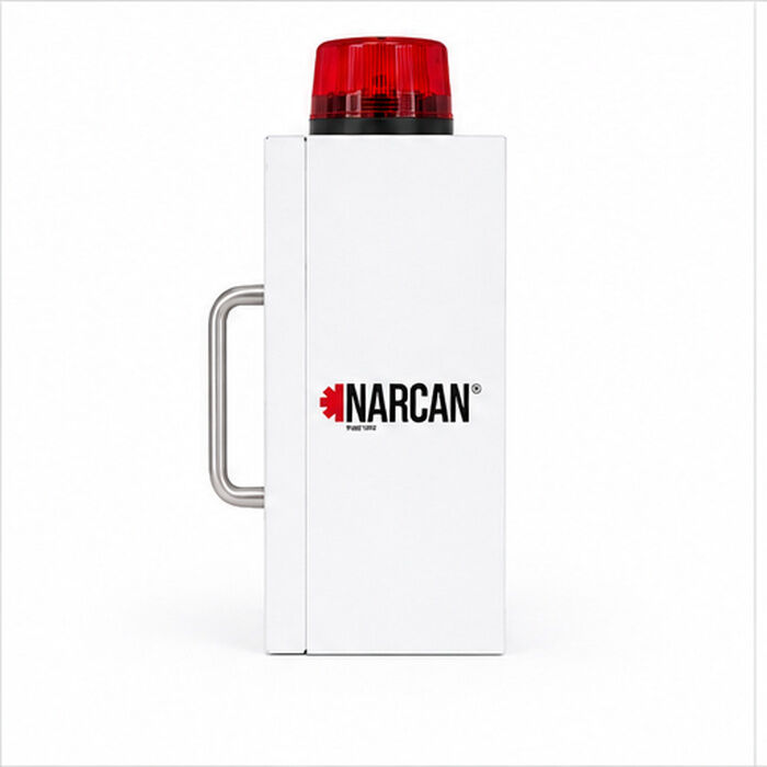 Wall Mounted Overdose Cabinet with Door Alarm and Strobe Light for Naloxone Emergency Storage