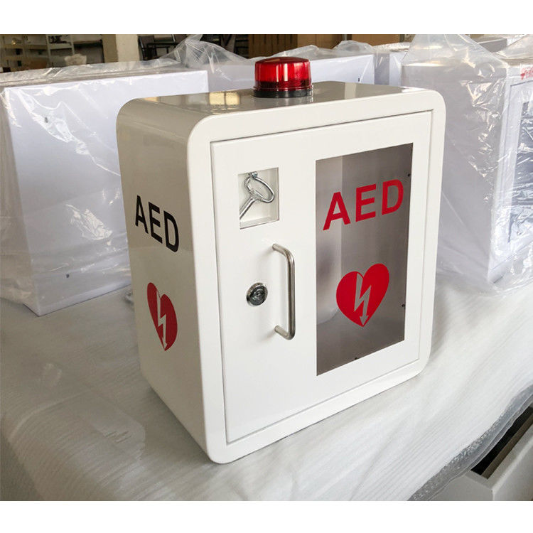 Dauerhafte Stahl AED-Defibrillator-Kabinett-Innengebrauch mit gebogener Ecke